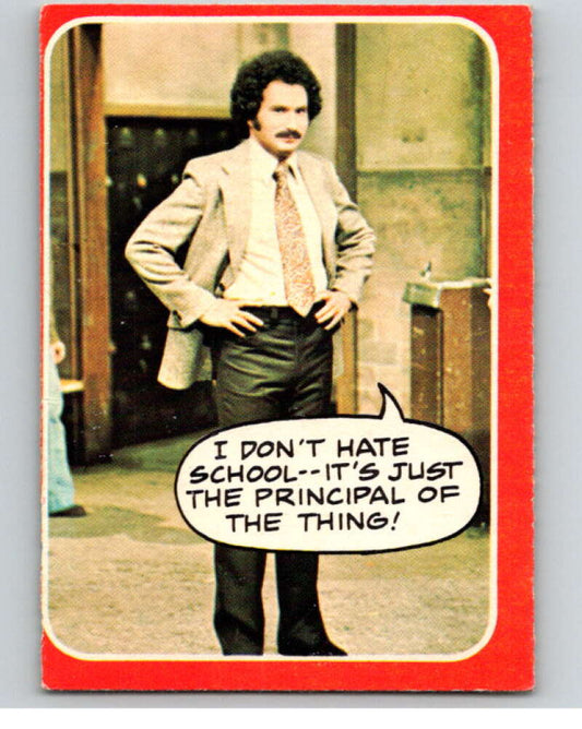 1976 OPC Welcome Back Kotter #27 I Don't Hate School..  V68556 Image 1