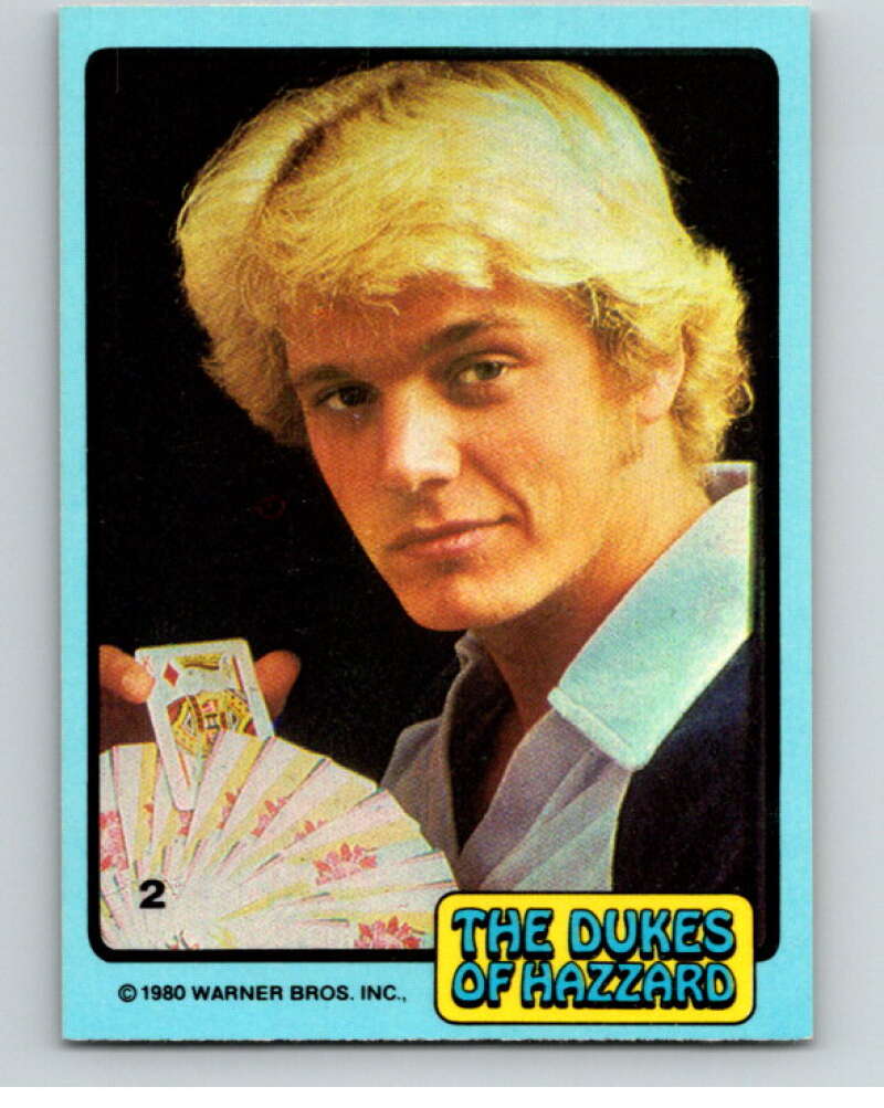 1980 Dukes of Hazzard #2 Bo Duke Holding Cards  V68566 Image 1