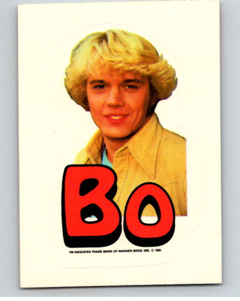 1983 Dukes of Hazzard Sticker Dukes of Hazard Bo  V68574 Image 1