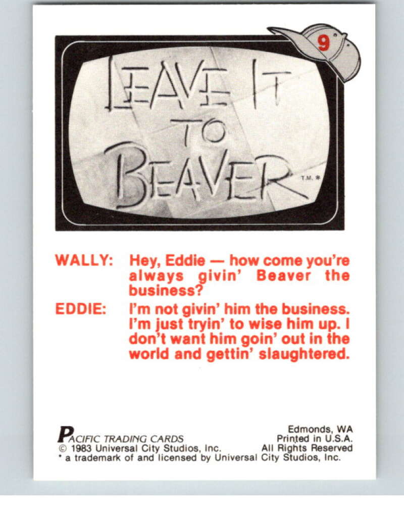 1983 Leave It to Beaver #9 The Hypnotist  V68719 Image 2