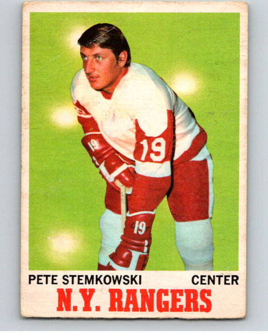 1970-71 O-Pee-Chee #25 Pete Stemkowski  Detroit Red Wings  V68863 Image 1