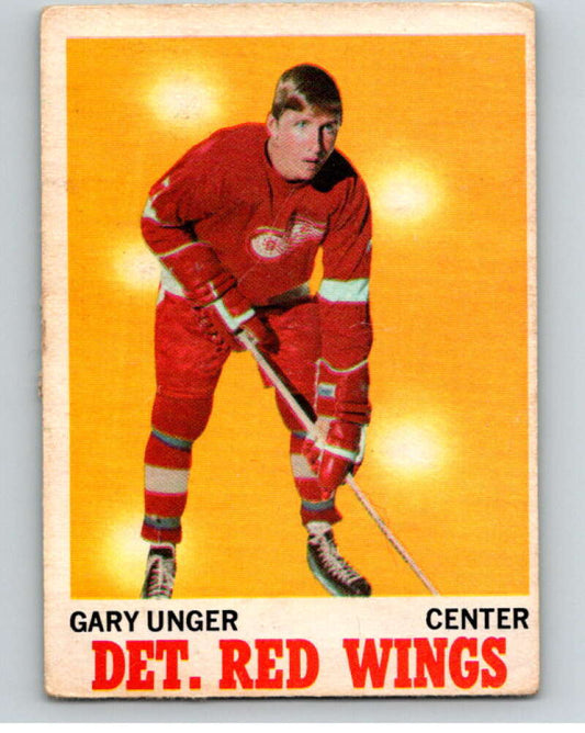 1970-71 O-Pee-Chee #26 Garry Unger  Detroit Red Wings  V68864 Image 1
