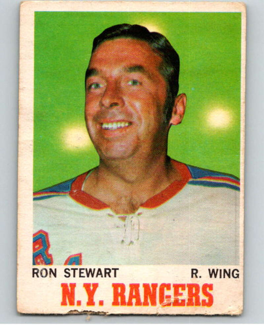 1970-71 O-Pee-Chee #64 Ron Stewart  New York Rangers  V68875 Image 1