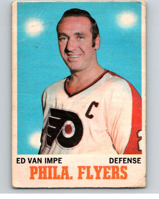 1970-71 O-Pee-Chee #80 Ed Van Impe  Philadelphia Flyers  V68881 Image 1