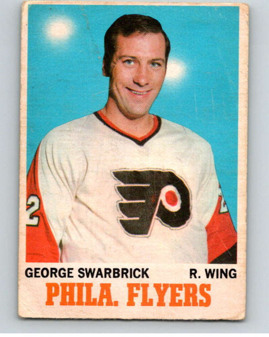 1970-71 O-Pee-Chee #82 George Swarbrick  Philadelphia Flyers  V68883 Image 1
