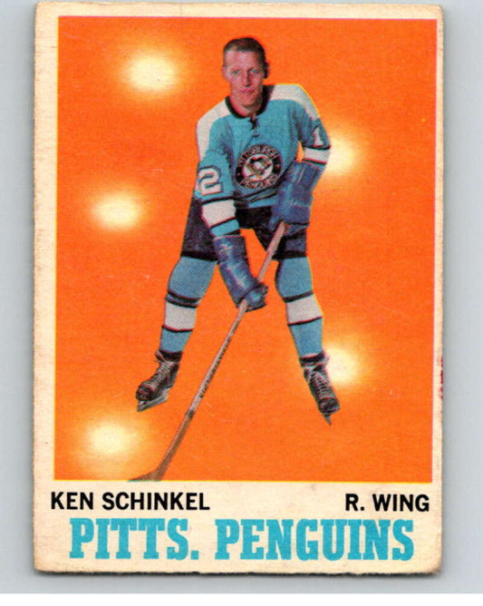 1970-71 O-Pee-Chee #92 Ken Schinkel  Pittsburgh Penguins  V68886 Image 1