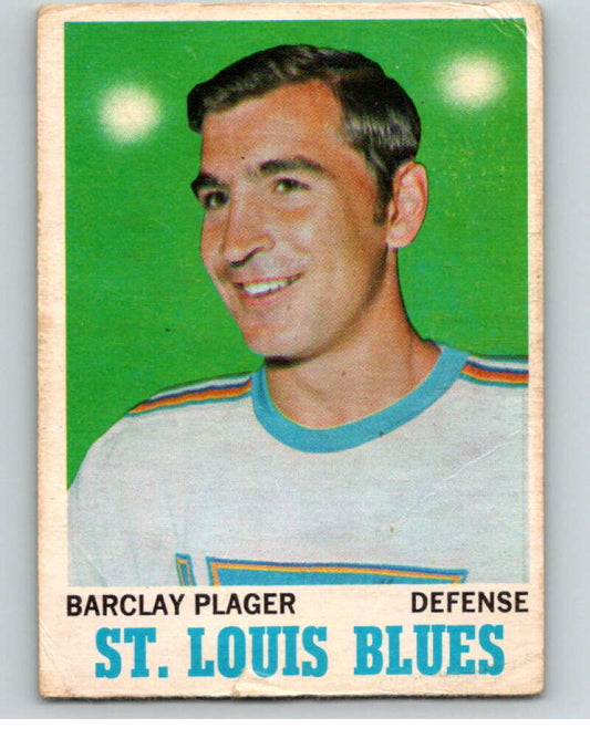 1970-71 O-Pee-Chee #99 Barclay Plager  St. Louis Blues  V68891 Image 1