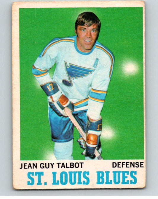 1970-71 O-Pee-Chee #100 Jean-Guy Talbot  St. Louis Blues  V68892 Image 1