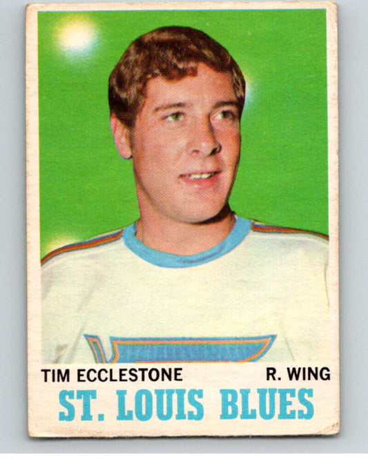 1970-71 O-Pee-Chee #102 Tim Ecclestone  St. Louis Blues  V68893 Image 1