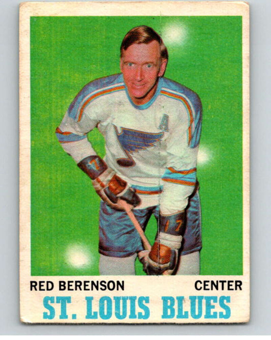 1970-71 O-Pee-Chee #103 Red Berenson  St. Louis Blues  V68894 Image 1