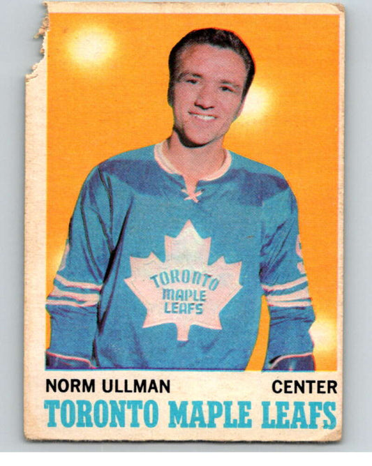 1970-71 O-Pee-Chee #110 Norm Ullman  Toronto Maple Leafs  V68900 Image 1