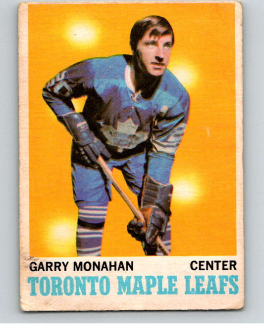 1970-71 O-Pee-Chee #112 Garry Monahan  Toronto Maple Leafs  V68901 Image 1