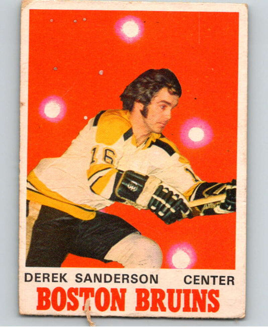 1970-71 O-Pee-Chee #136 Derek Sanderson  Boston Bruins  V68906 Image 1