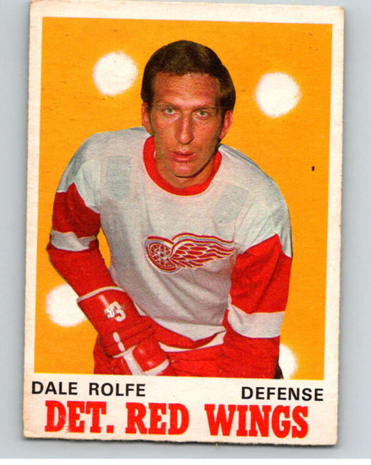 1970-71 O-Pee-Chee #156 Dale Rolfe  Detroit Red Wings  V68918 Image 1
