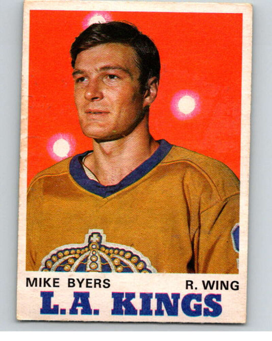 1970-71 O-Pee-Chee #160 Mike Byers  RC Rookie Los Angeles Kings  V68922 Image 1