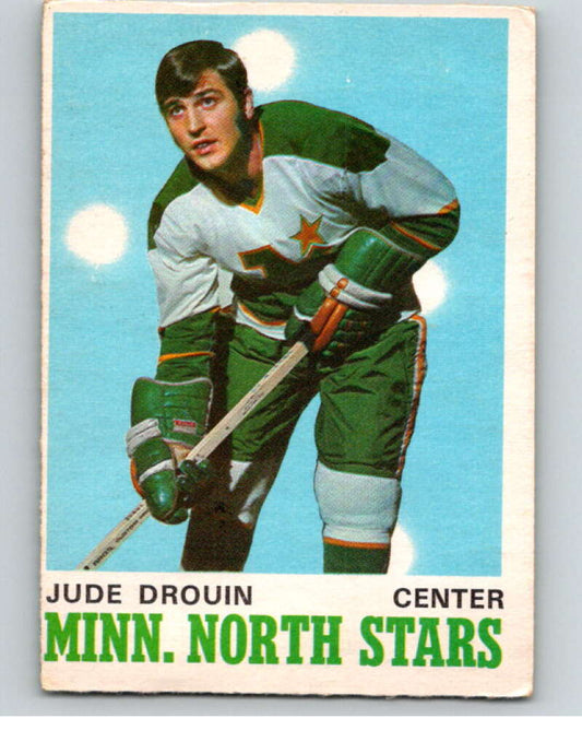 1970-71 O-Pee-Chee #171 Jude Drouin  RC Rookie Minnesota North Stars  V68927 Image 1
