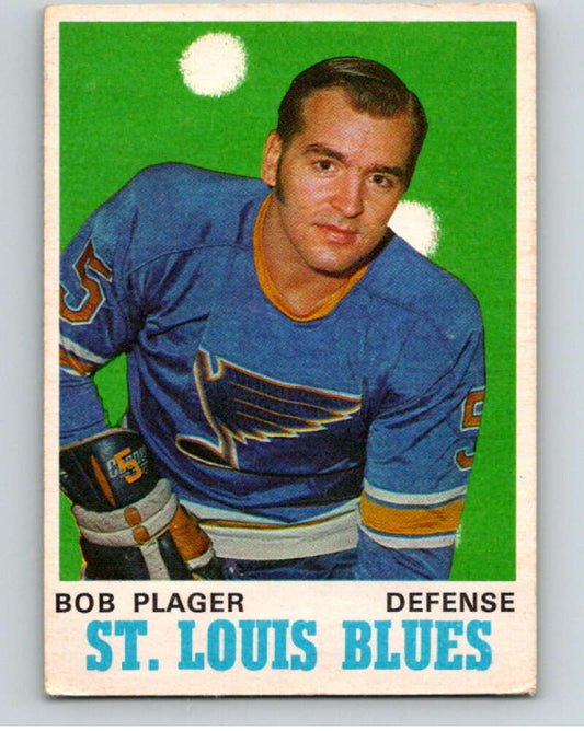 1970-71 O-Pee-Chee #211 Bob Plager  St. Louis Blues  V68944 Image 1