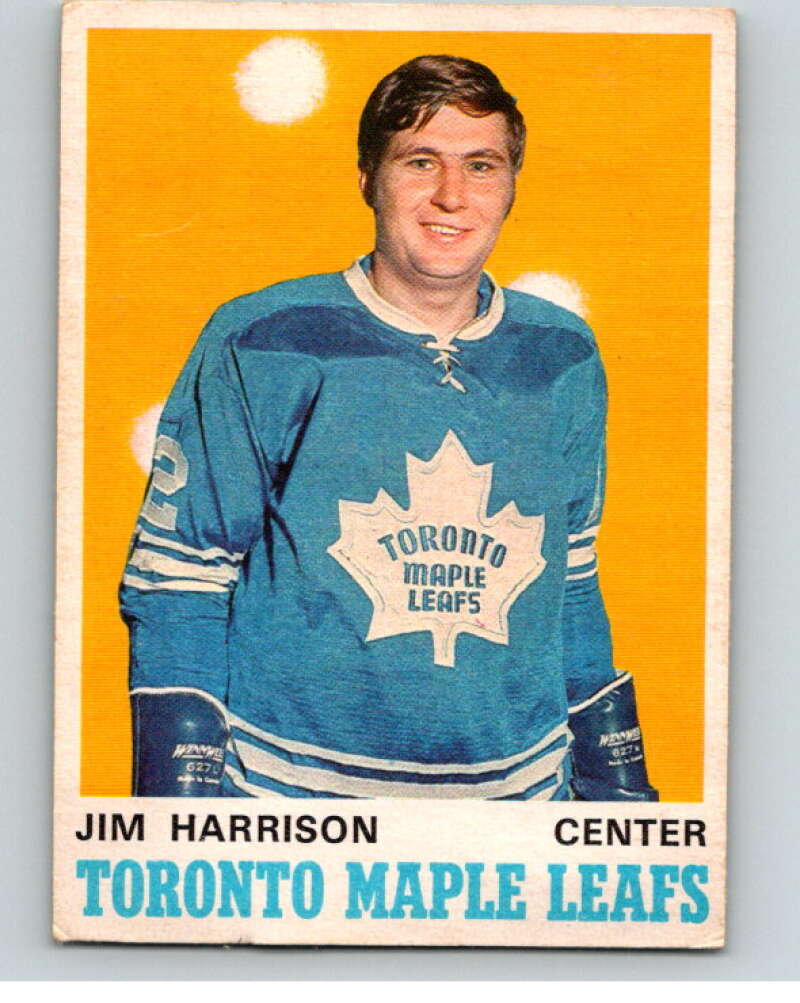1970-71 O-Pee-Chee #220 Jim Harrison  RC Rookie Toronto Maple Leafs  V68948 Image 1