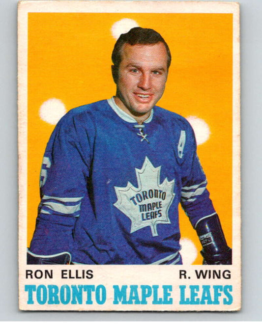 1970-71 O-Pee-Chee #221 Ron Ellis  Toronto Maple Leafs  V68949 Image 1
