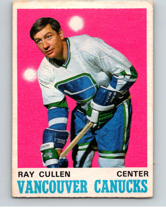1970-71 O-Pee-Chee #228 Ray Cullen  Vancouver Canucks  V68956 Image 1