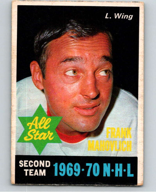 1970-71 O-Pee-Chee #242 Frank Mahovlich AS  Detroit Red Wings  V68965 Image 1