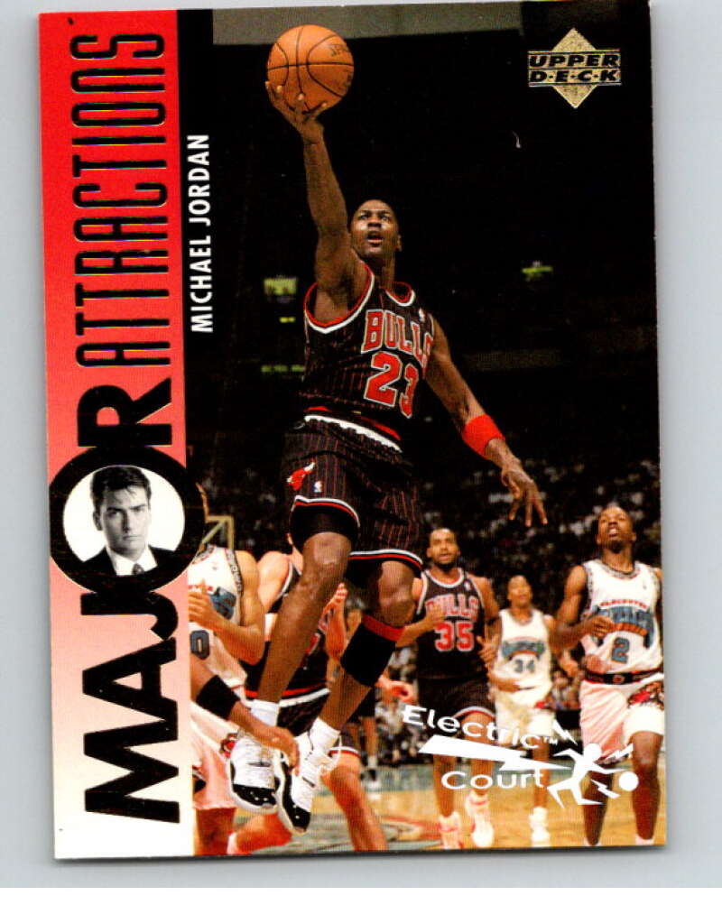 1995-96 Upper Deck #339 Michael Jordan/Charlie Sheen MA  V69000 Image 1