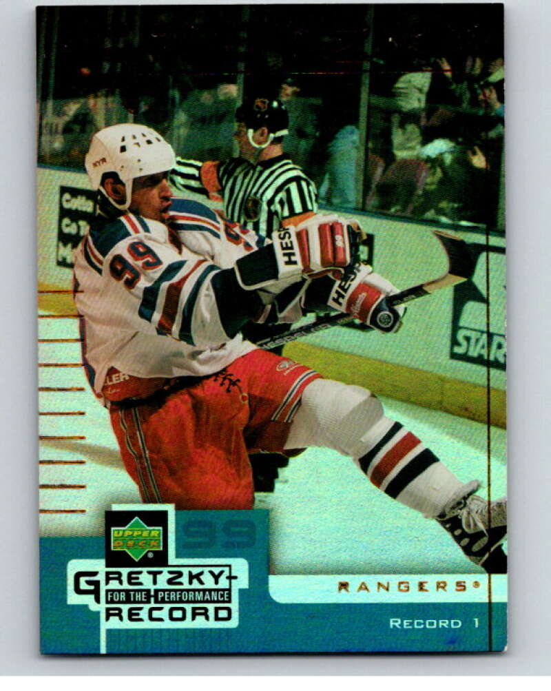 1999-00 Upper Deck McDonald's Gretzky Performance #1 Wayne Gretzky   V69004 Image 1