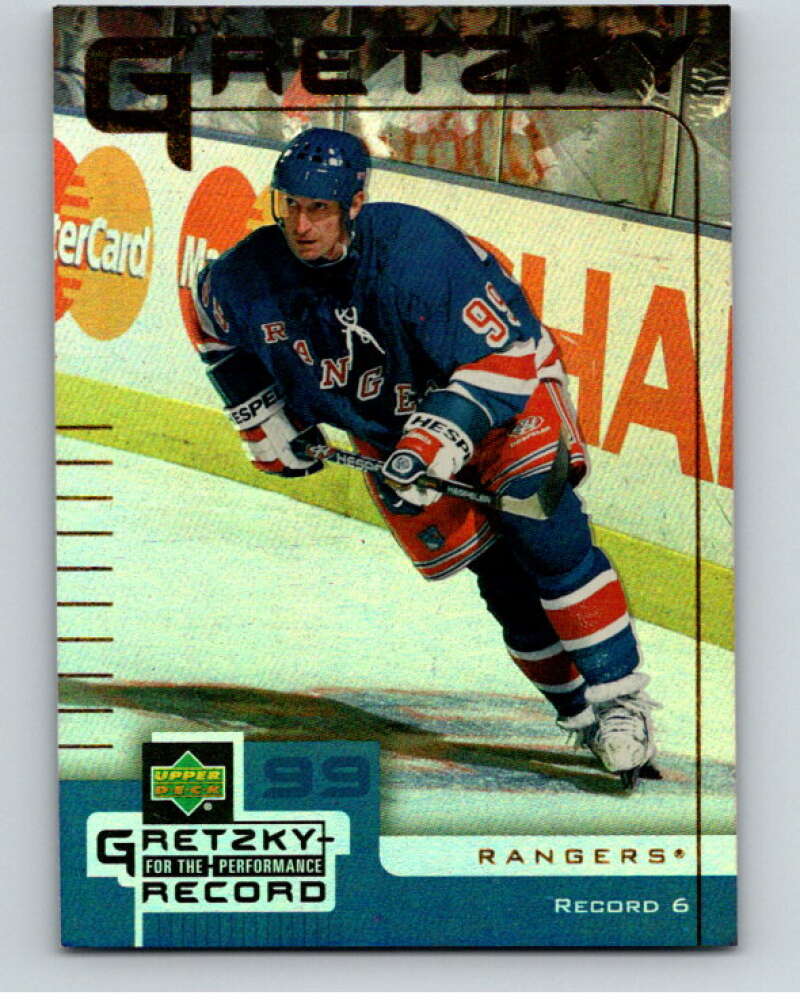 1999-00 Upper Deck McDonald's Gretzky Performance #6 Wayne Gretzky   V69010 Image 1