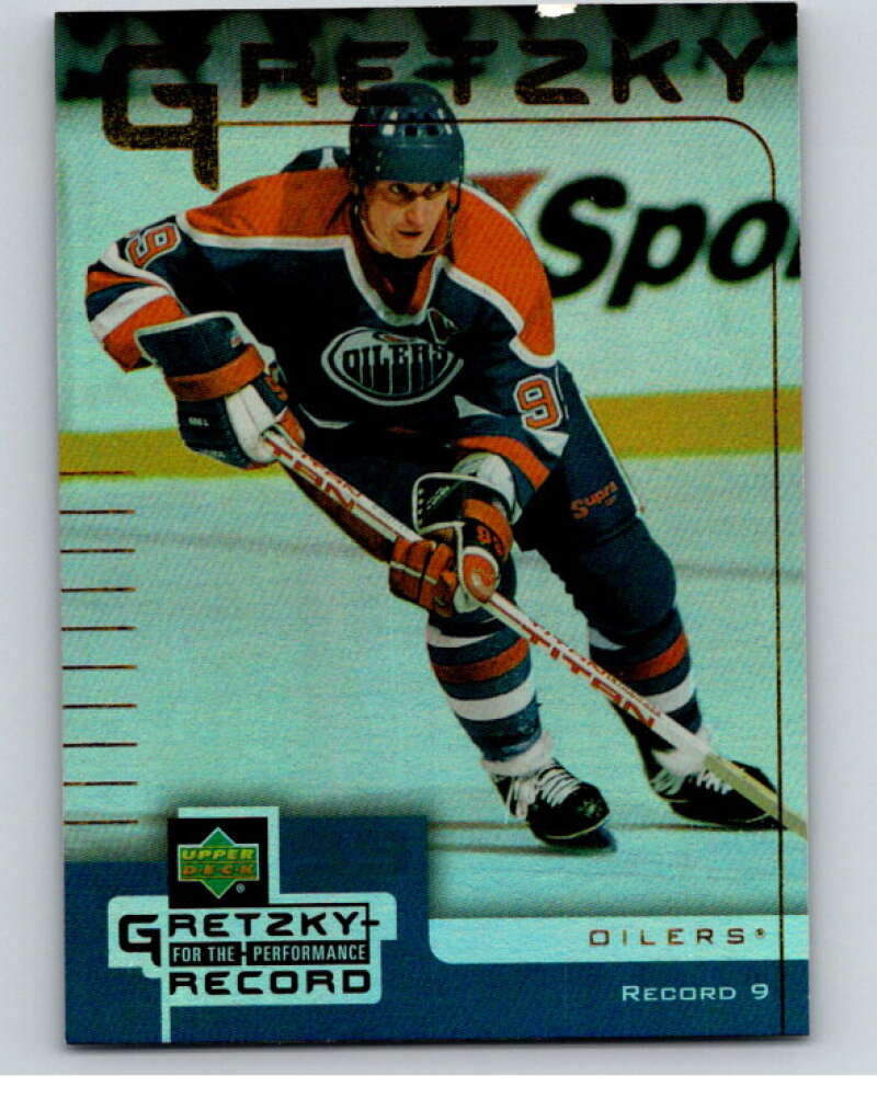 1999-00 Upper Deck McDonald's Gretzky Performance #9 Wayne Gretzky   V69015 Image 1