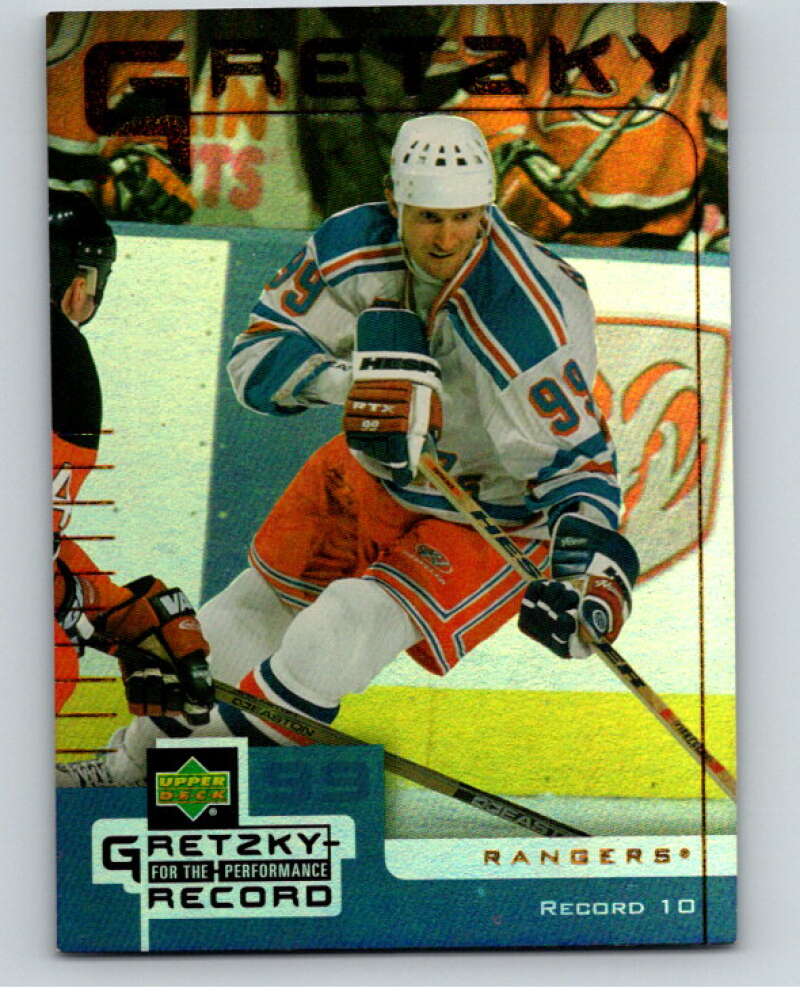 1999-00 Upper Deck McDonald's Gretzky Performance #10 Wayne Gretzky   V69017 Image 1