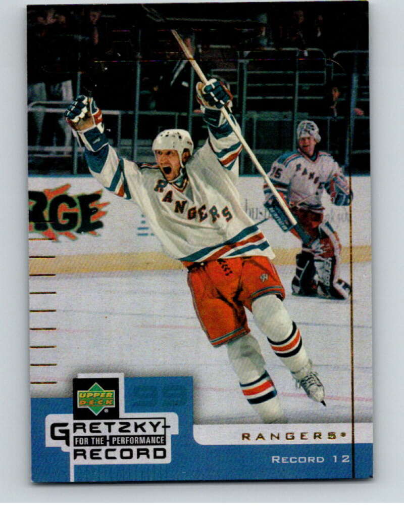 1999-00 Upper Deck McDonald's Gretzky Performance #12 Wayne Gretzky   V69021 Image 1