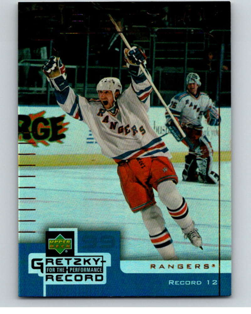 1999-00 Upper Deck McDonald's Gretzky Performance #12 Wayne Gretzky   V69022 Image 1