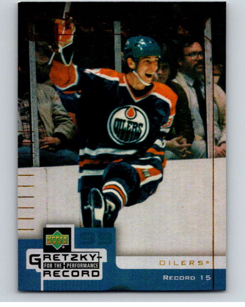 1999-00 Upper Deck McDonald's Gretzky Performance #15 Wayne Gretzky   V69024 Image 1