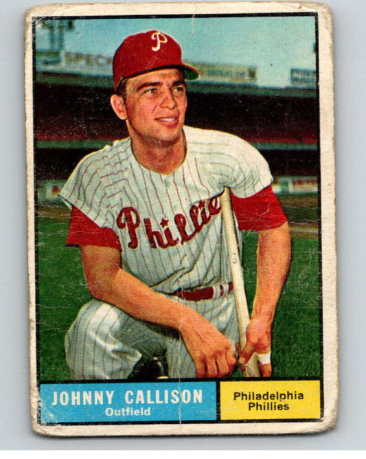 1961 Topps #468 Johnny Callison  Philadelphia Phillies  V69033 Image 1