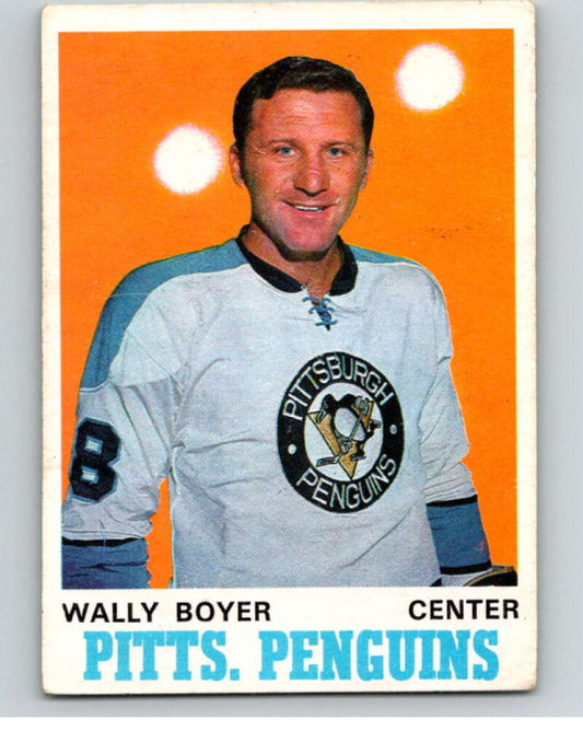 1970-71 O-Pee-Chee #203 Wally Boyer  Pittsburgh Penguins  V69039 Image 1