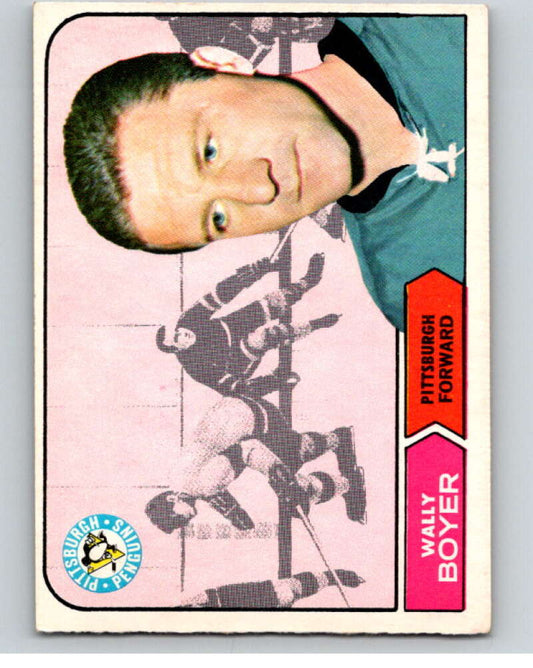 1968-69 Topps #105 Wally Boyer  Pittsburgh Penguins  V69042 Image 1