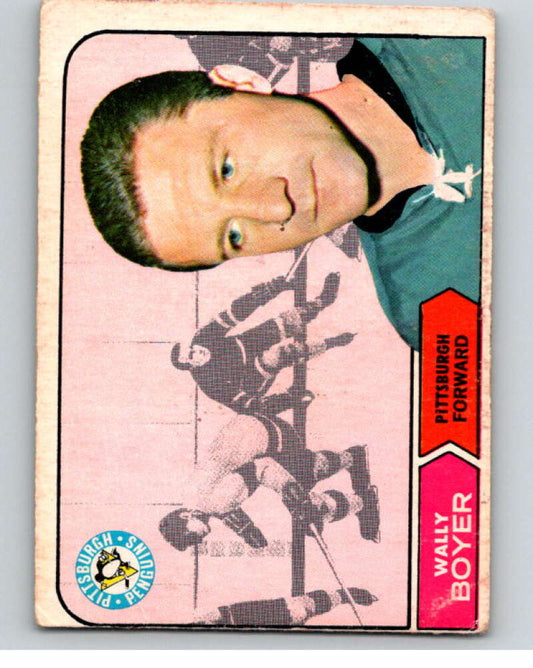 1968-69 Topps #105 Wally Boyer  Pittsburgh Penguins  V69044 Image 1