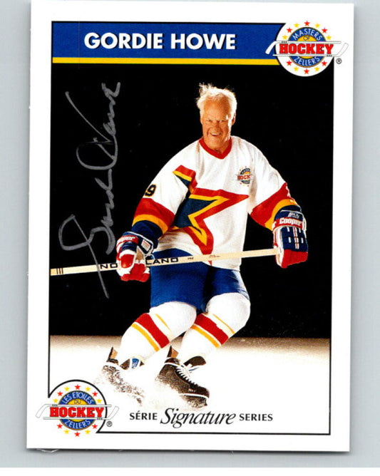 1995-96 Masters Hockey Signature Series AUTO Gordie Howe 623/3500 w/COA V69048 Image 1