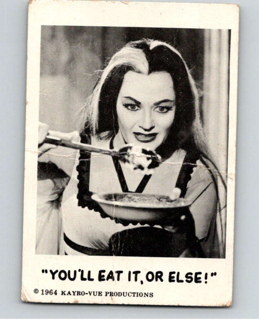 1964 Leaf Munsters #8 You'll eat it or else   V69052 Image 1