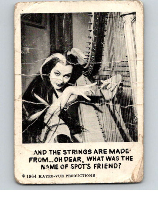 1964 Leaf Munsters #22 And the strings are made from   V69056 Image 1