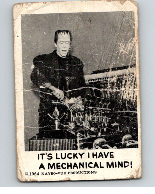 1964 Leaf Munsters #38 It's lucky I have a mechanical mind!   V69058 Image 1