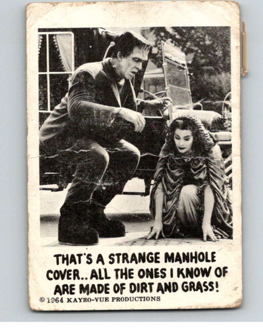 1964 Leaf Munsters #69 That's a strange manhole cover   V69071 Image 1