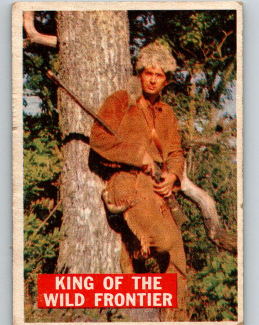 1956 Topps Davy Crockett Orange Back #1 King of the Wild Frontier   V69091 Image 1