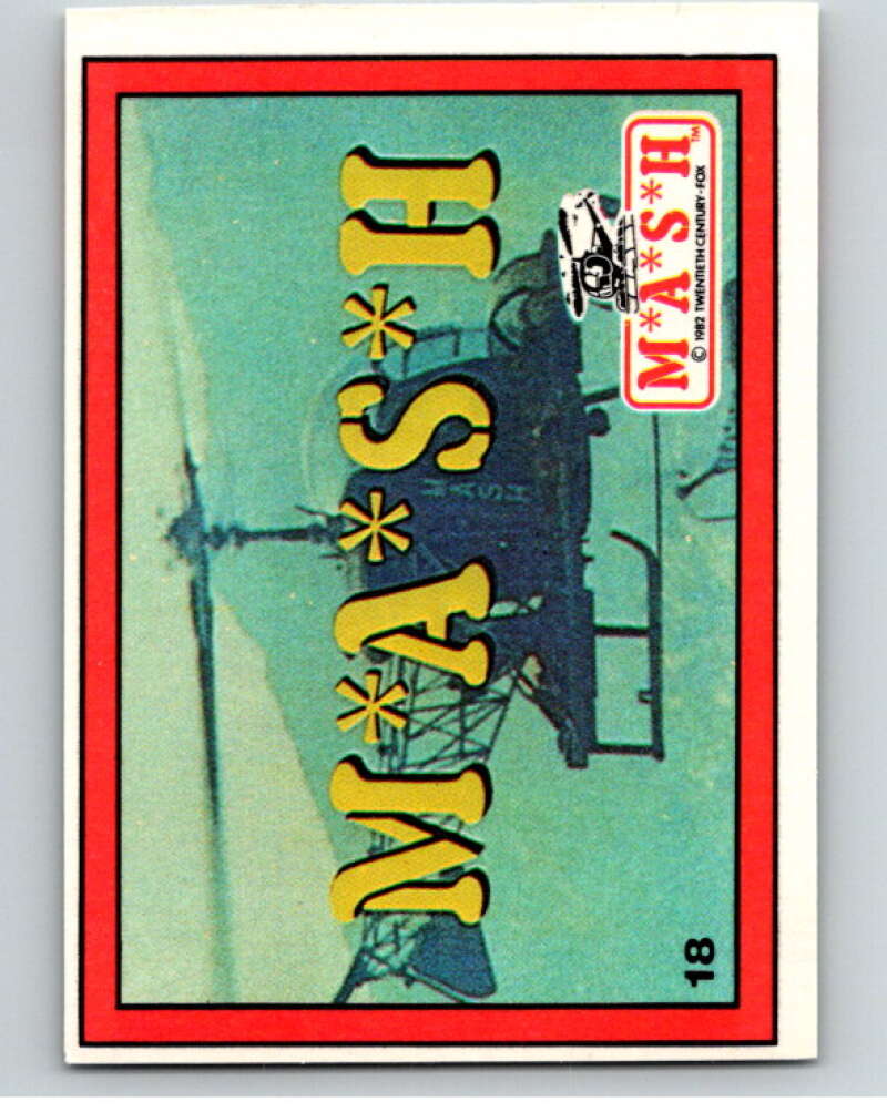 1982 Donruss Mash #18 MASH Logo   V69151 Image 1