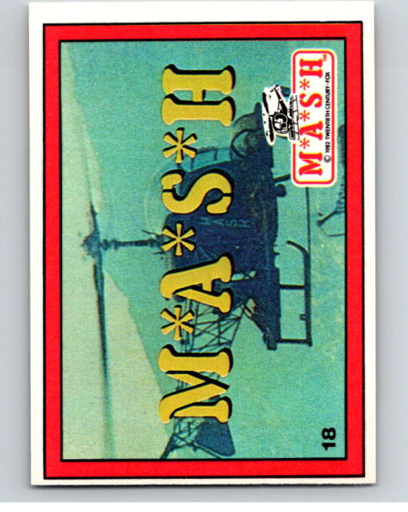 1982 Donruss Mash #18 MASH Logo   V69152 Image 1