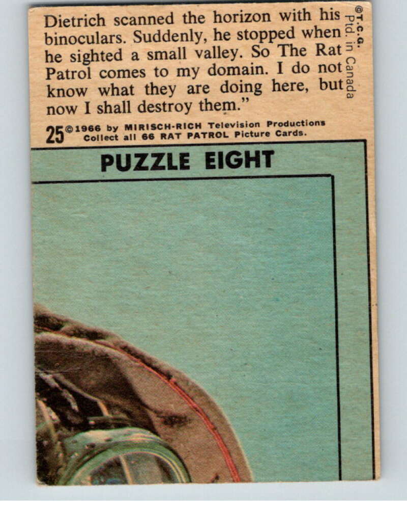 1966 OPC Rat Patrol #25 Dietrich scanned the horizon with his binoc   V69302 Image 2