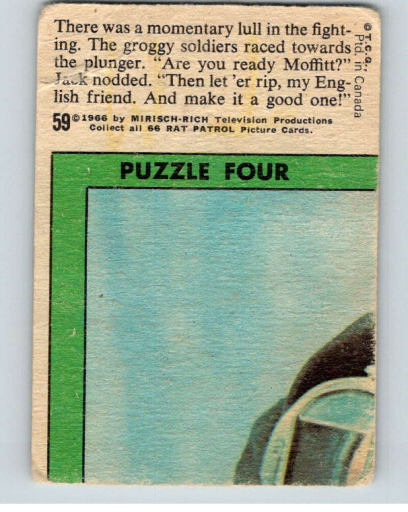 1966 OPC Rat Patrol #59 There was a momentary lull in the fighting.   V69344 Image 2