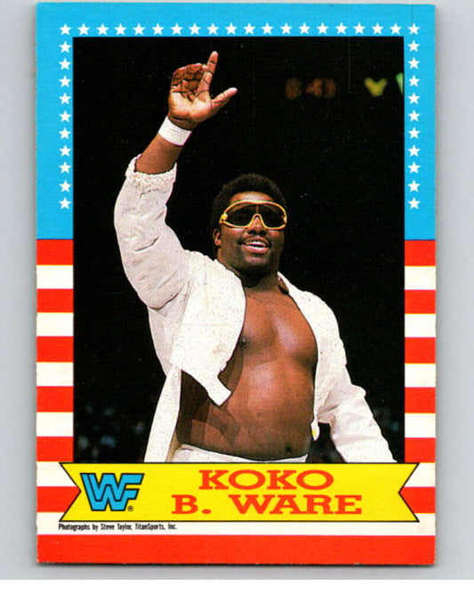 1987 O-Pee-Chee WWF #5 Koko B. Ware   V69396 Image 1