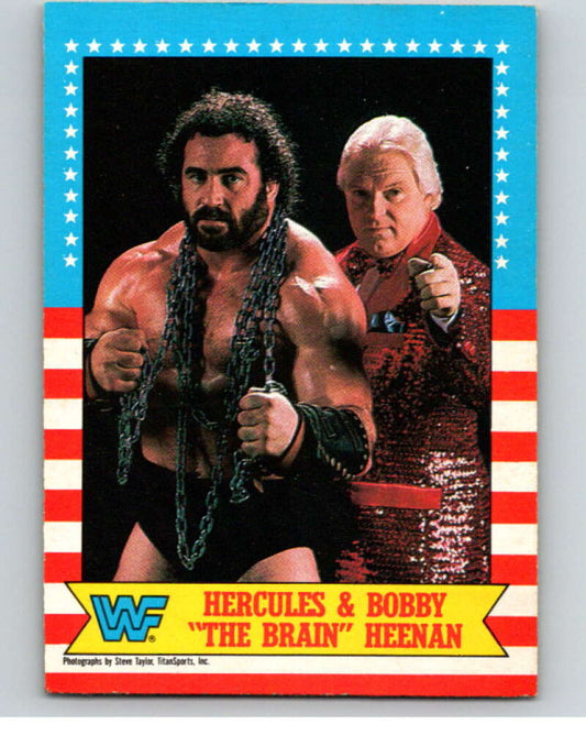 1987 O-Pee-Chee WWF #9 Hercules/Bobby Heenan   V69408 Image 1