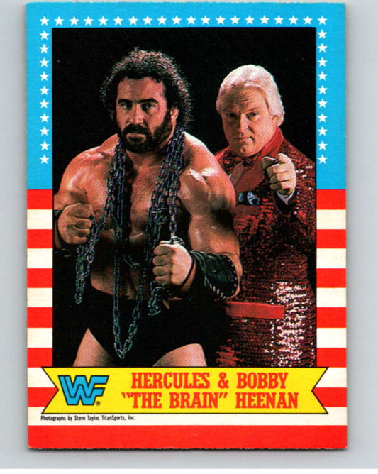 1987 O-Pee-Chee WWF #9 Hercules/Bobby Heenan   V69410 Image 1